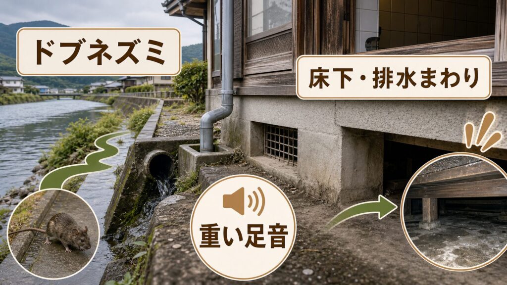 ②長良川・木曽川流域の農業地帯・農倉庫への対応経験があるかのネズミ駆除イメージ