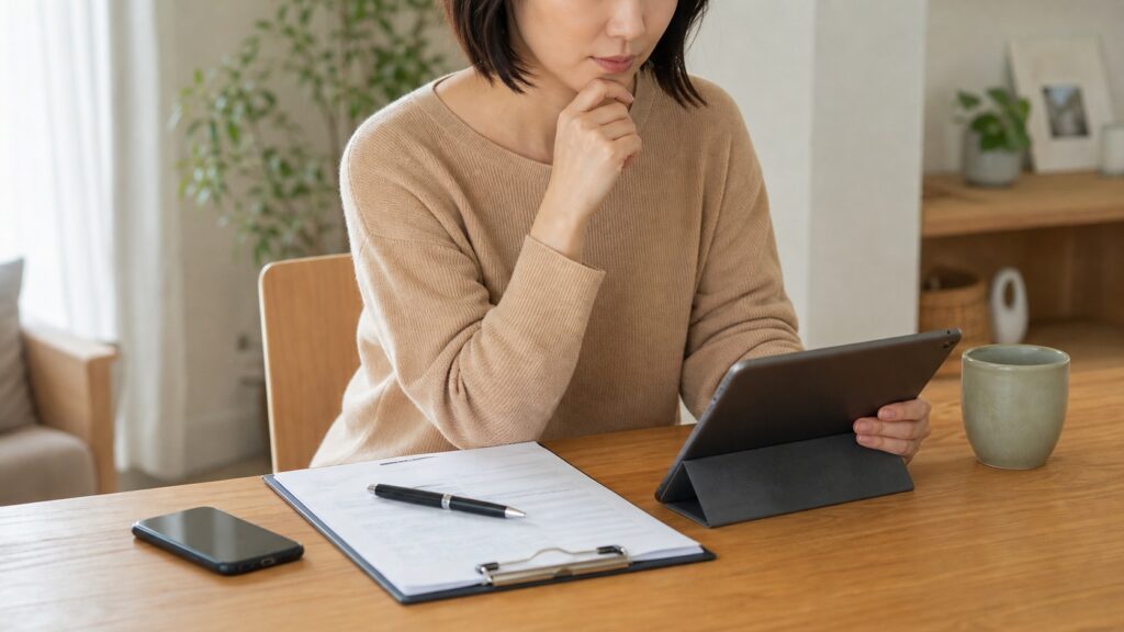 解約やキャンセル条件を契約前に確認するイメージ