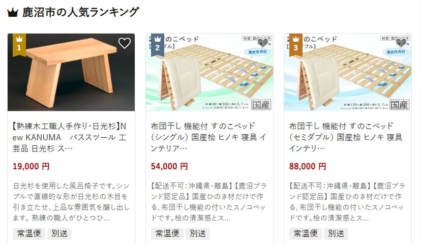 栃木県鹿沼市の返礼品 【熟練木工職人手作り・日光杉】New KANUMA