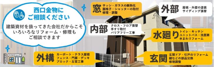 西口金物株式会社のホームページ