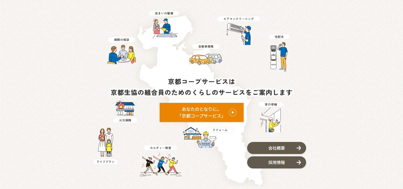 株式会社京都コープサービスのホームページ