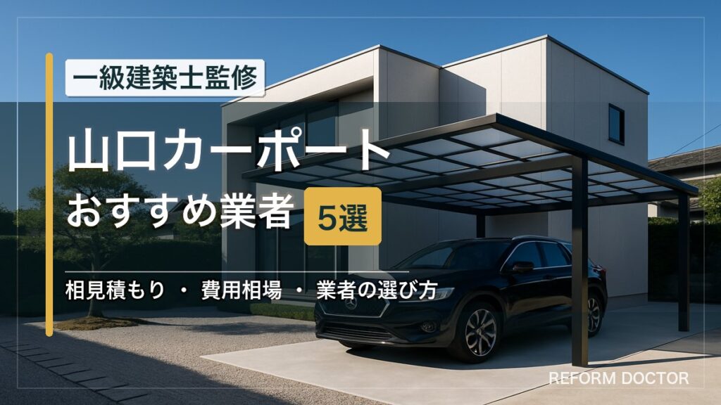 山口のカーポートおすすめ業者5選 アイキャッチ