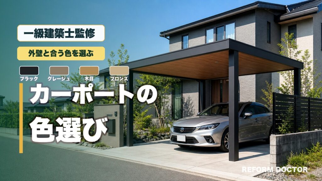 一級建築士監修 カーポートの色選びで失敗しない完全ガイド 外壁との合わせ方