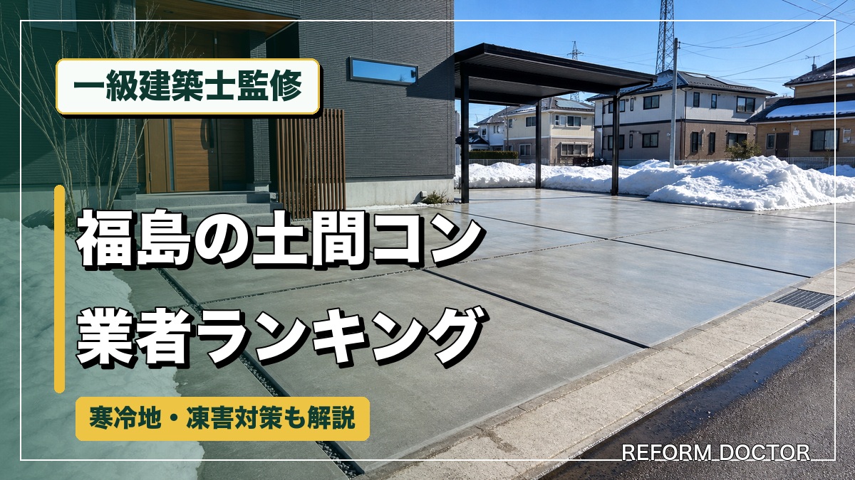 一級建築士監修 福島の土間コン業者ランキング