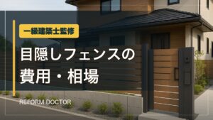 一級建築士監修 目隠しフェンスの費用・相場