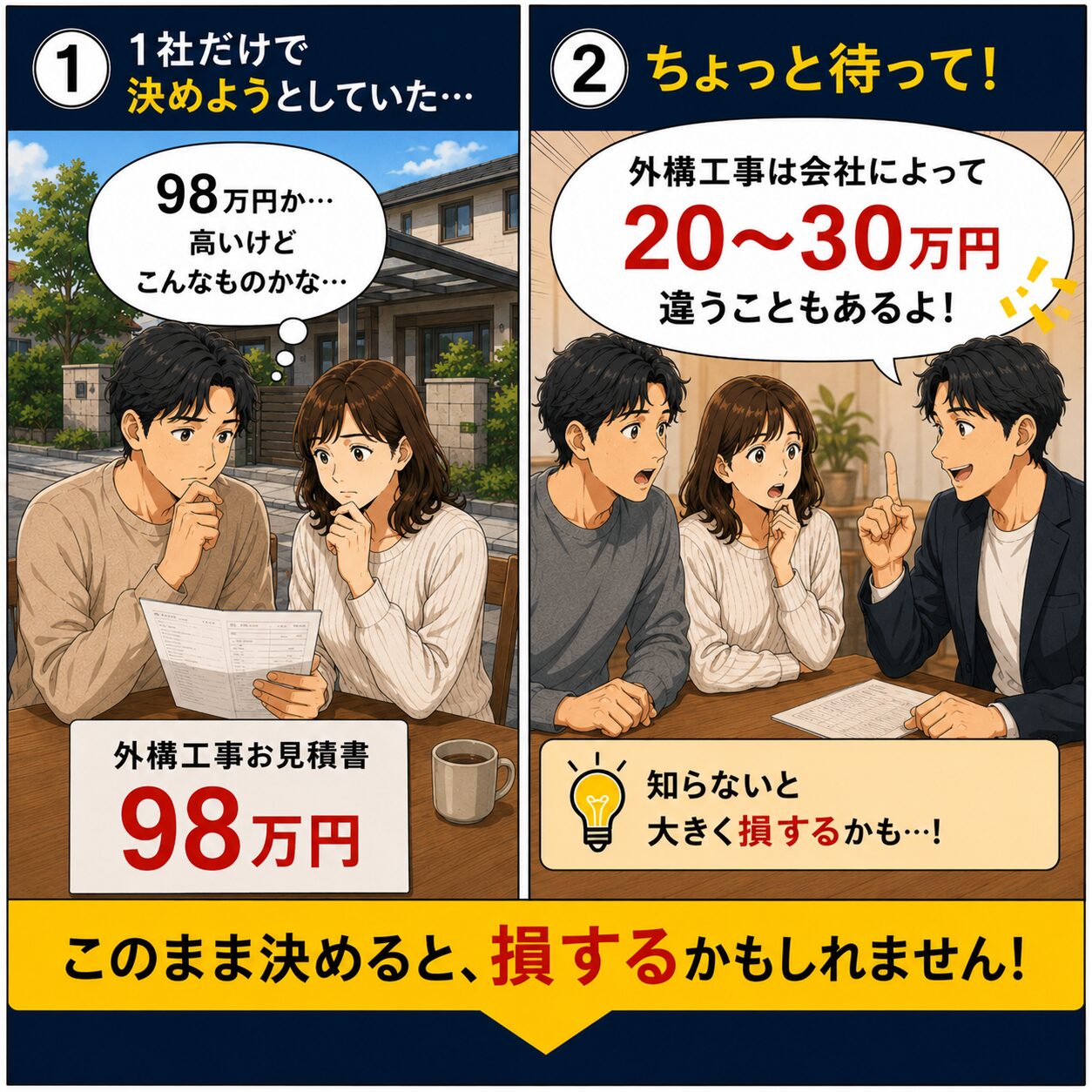 外構工事を1社だけで決めると損をする(1/2)