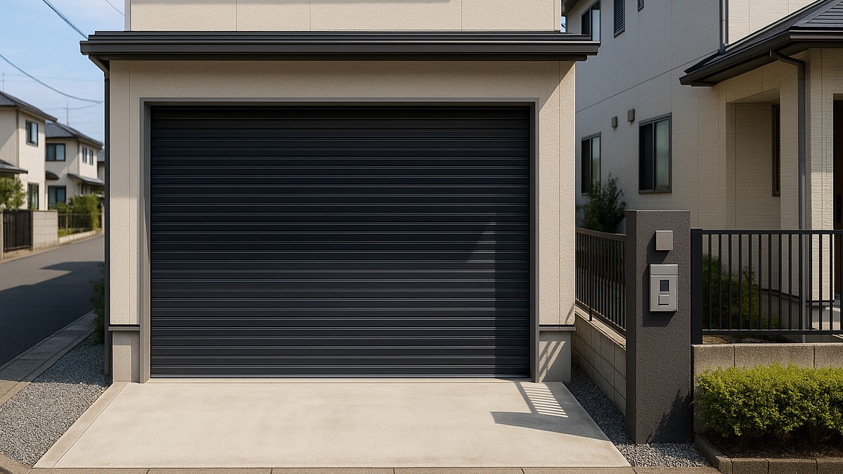 ガレージシャッター後付けの費用相場をイメージしやすい日本の住宅施工例
