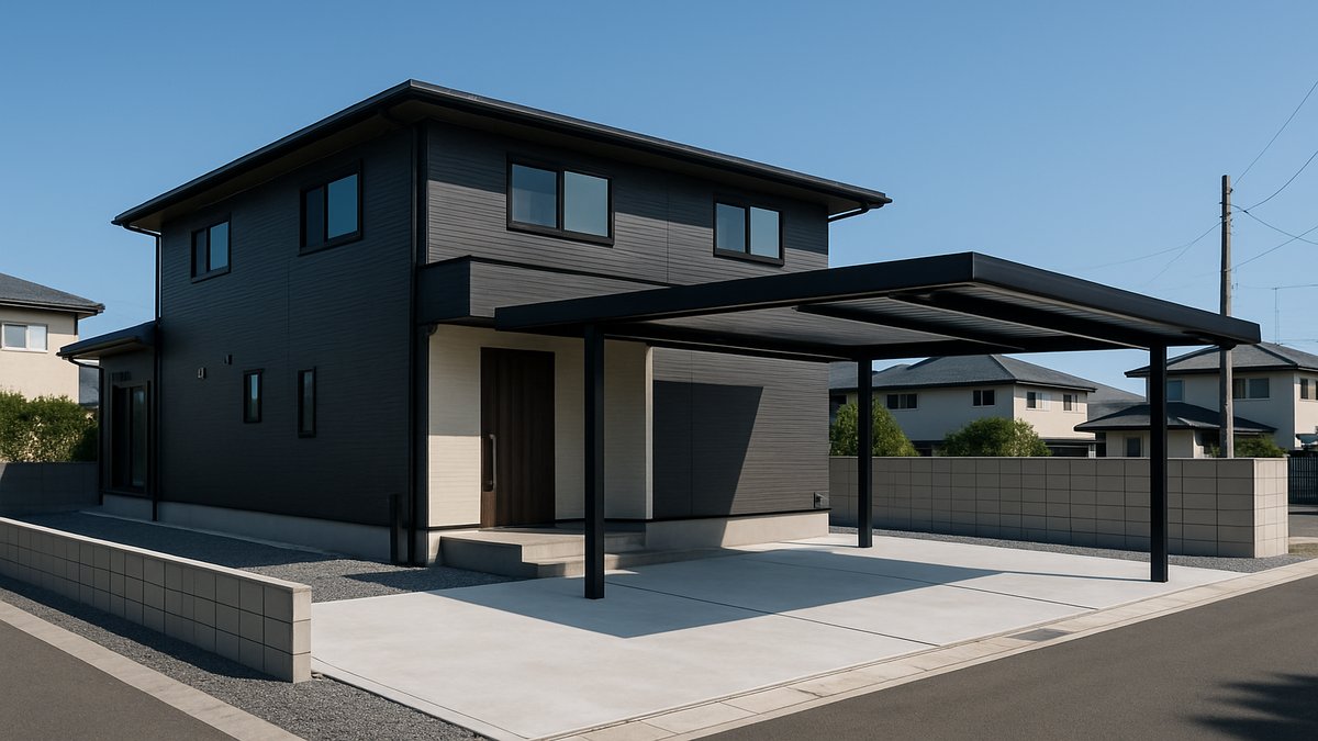 カーポート設置と建築確認申請のイメージ