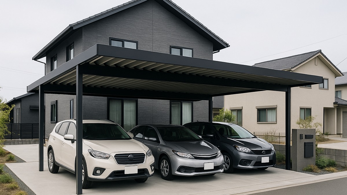 3台用カーポートの費用相場がイメージしやすい施工例