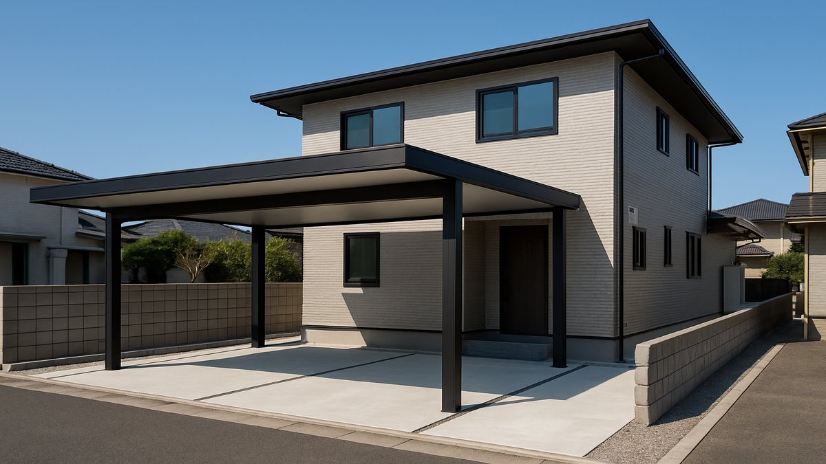 カーポート設置と建築確認申請のイメージ