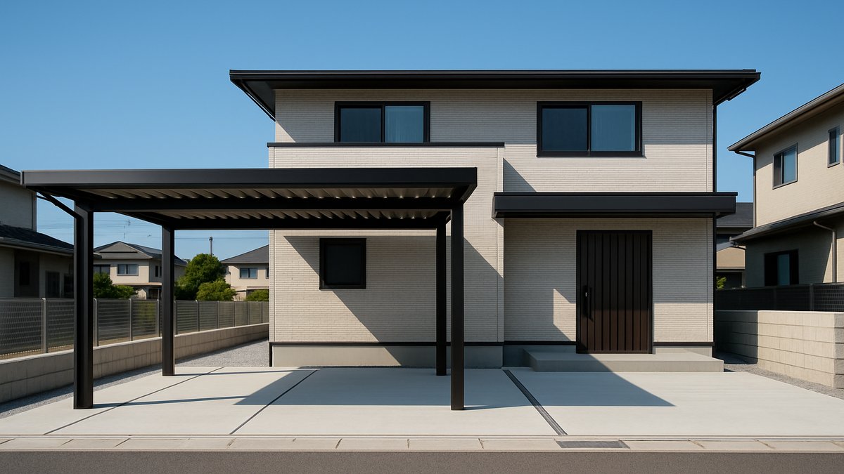 カーポート設置と建築確認申請のイメージ