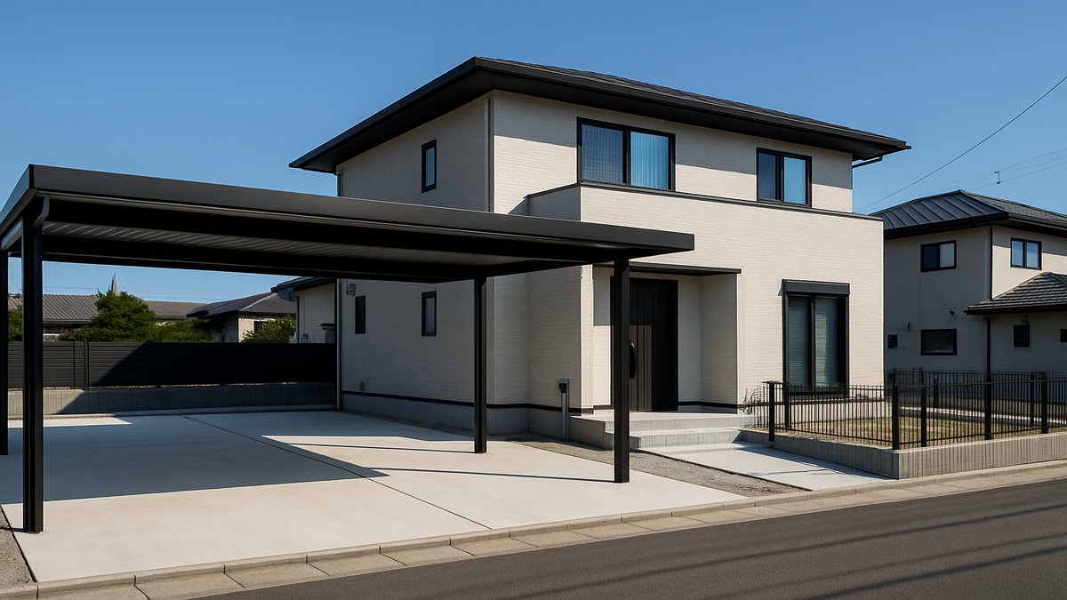 カーポート設置と建築確認申請のイメージ