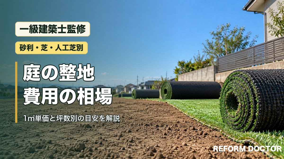 庭の整地費用の相場（一級建築士監修）