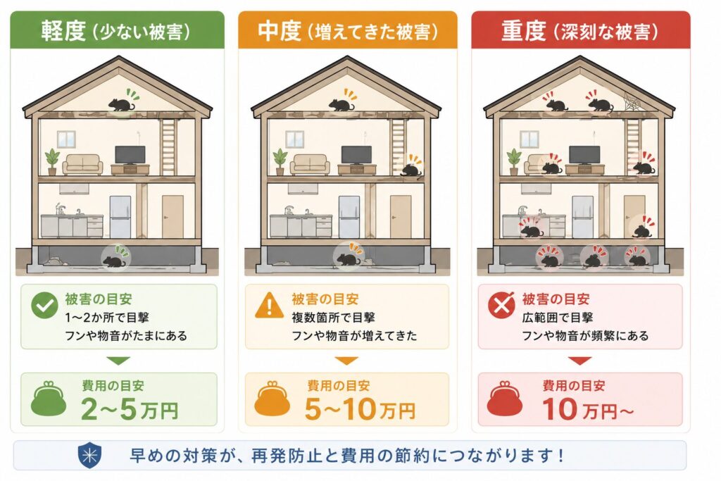 高松市のネズミ駆除費用相場一覧