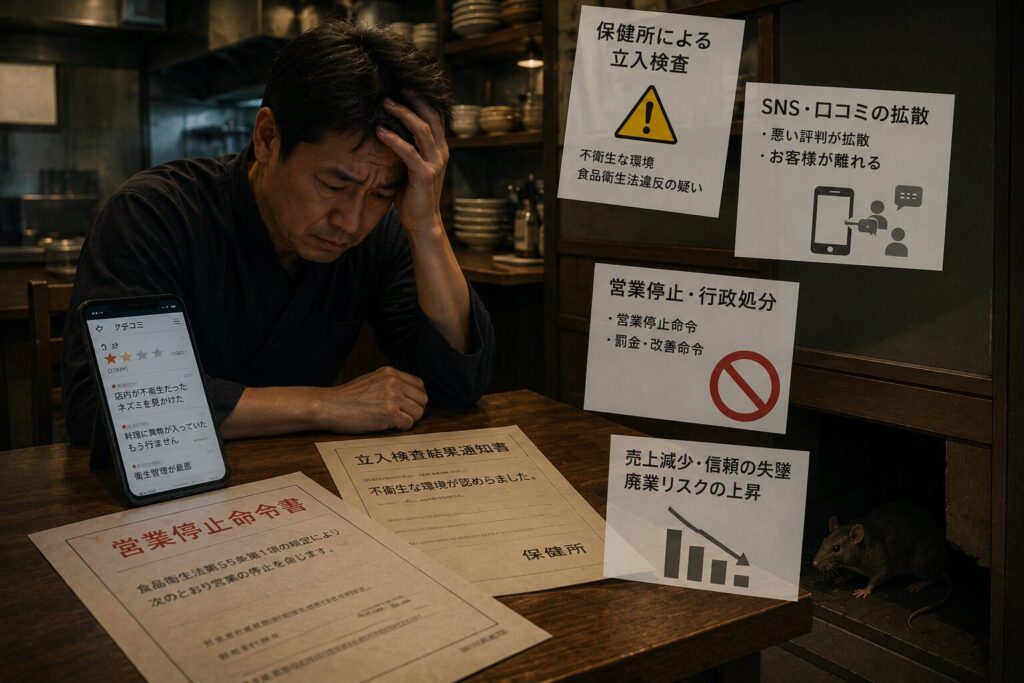 大分市の旅館・飲食店でネズミを放置すると廃業リスクになる理由