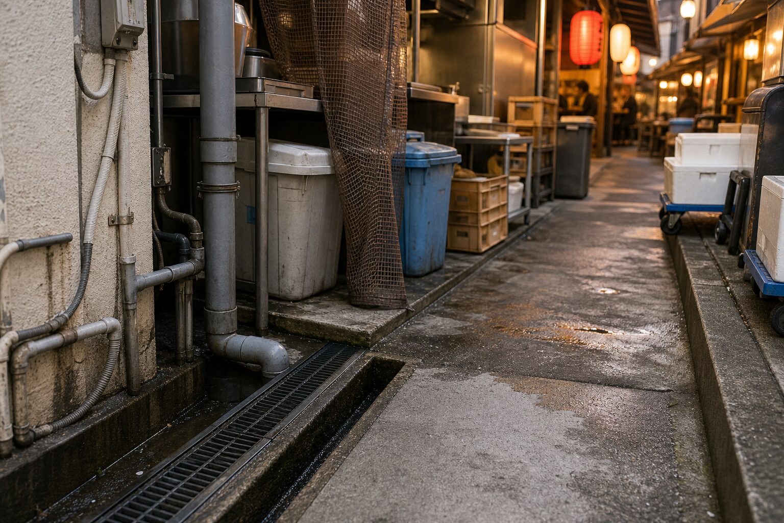 福岡県のネズミ駆除で中洲・天神・博多の飲食店密集エリアのリスクを解説するイメージ