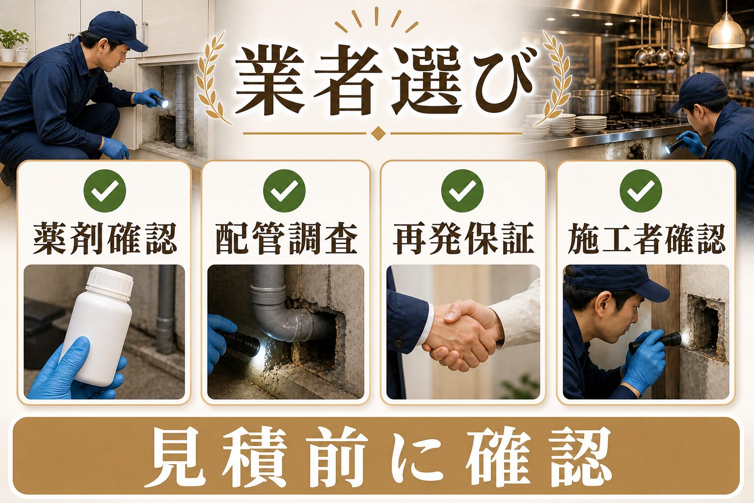 名古屋市錦の飲食店条件でネズミ駆除業者4社の対応力を問い合わせ比較した結果