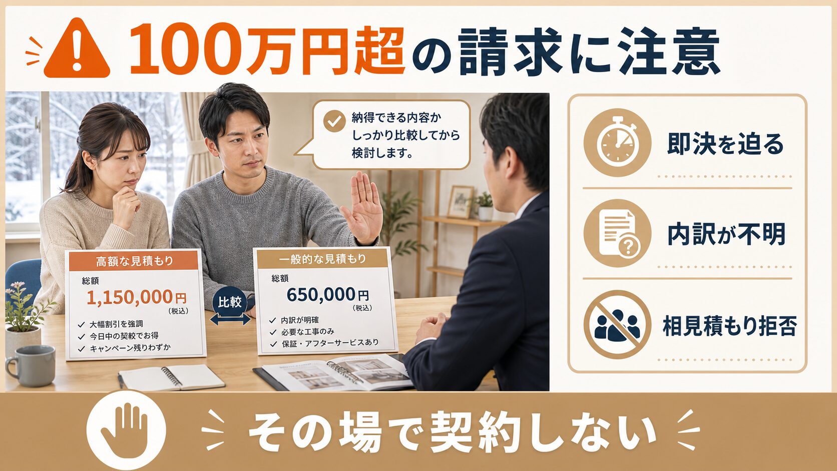 ネズミ駆除で100万円超の高額請求や即決契約を避けるための注意点