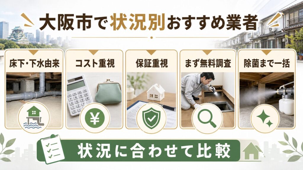 大阪市で状況別のネズミ駆除おすすめ業者