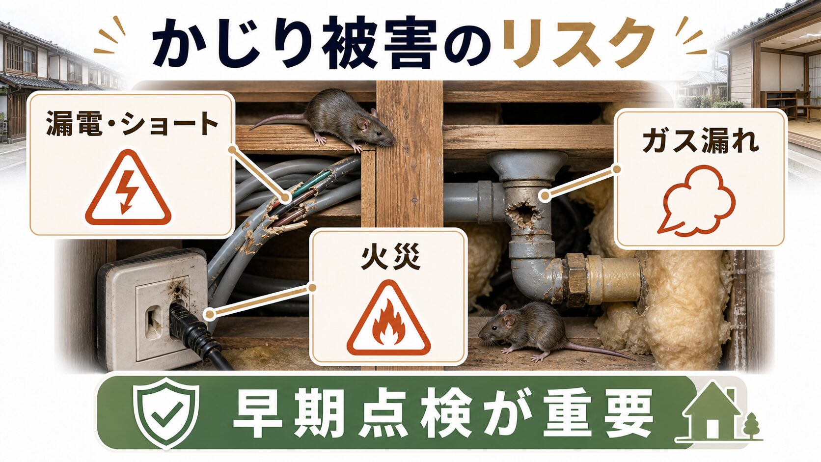 奈良県でネズミ駆除業者に依頼する際の注意点