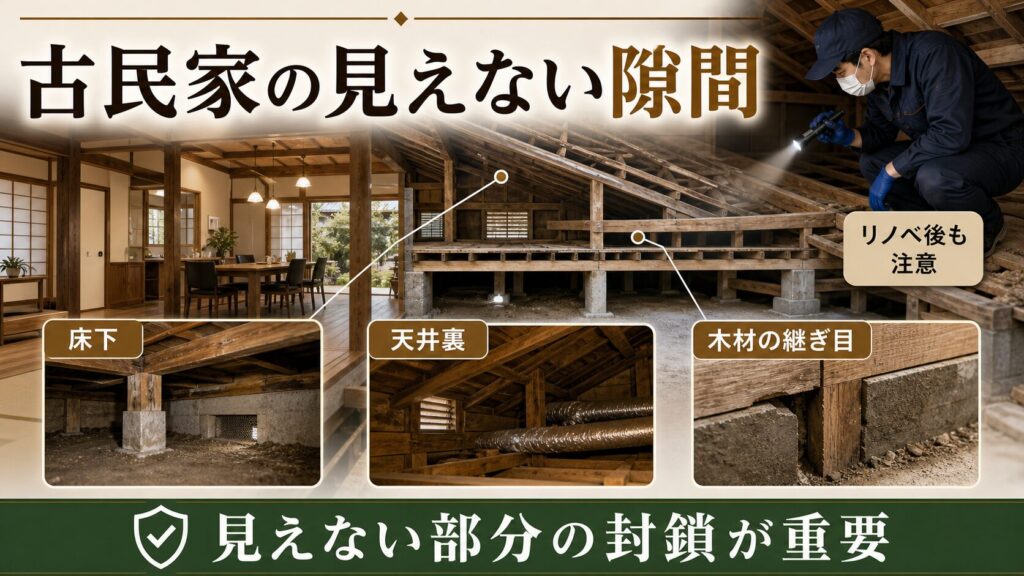 京都府の住宅でネズミが侵入しやすい箇所