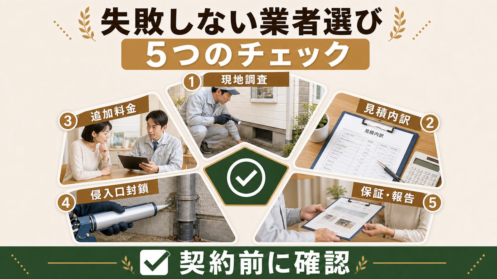 失敗しない!広島県でネズミ駆除業者を選ぶ5つのポイントの解説画像