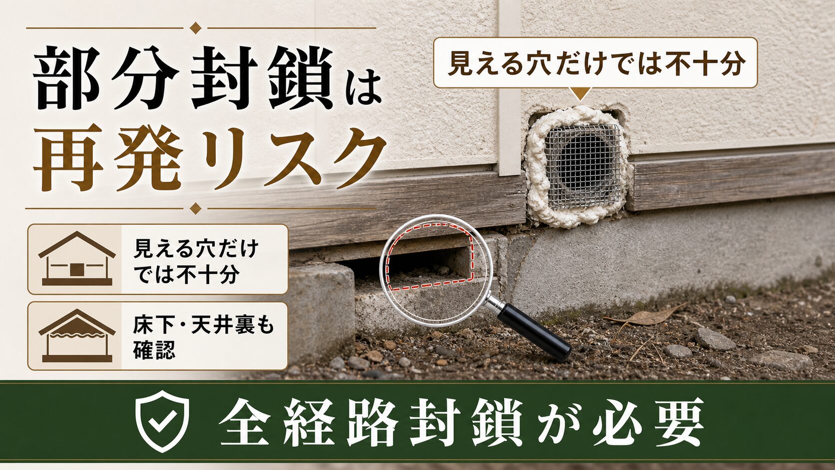 宮島・観光エリアと瀬戸内港湾都市ならではのネズミ侵入経路と再発パターンの解説画像