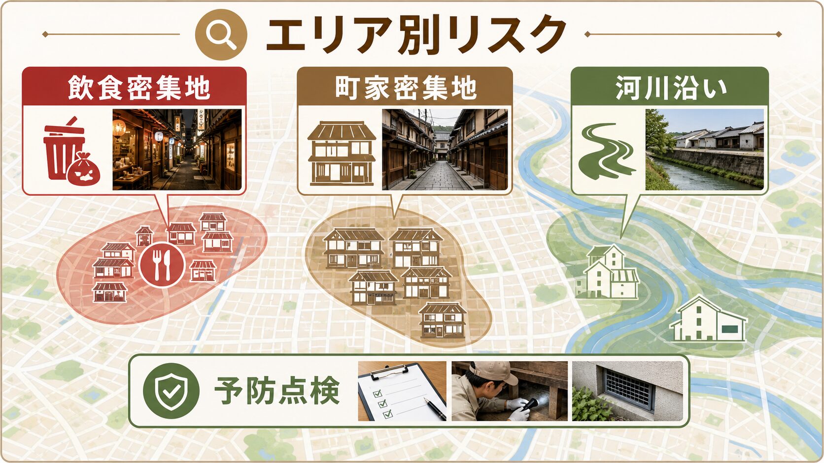 京都府のネズミ駆除で業者選びを解説するイメージ