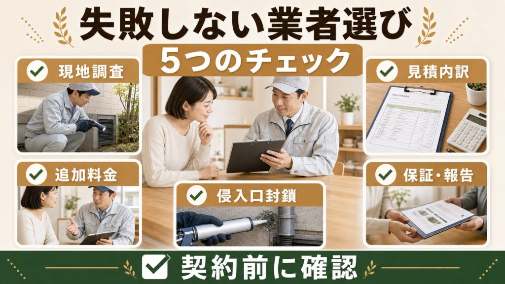 神奈川県でネズミ駆除業者を選ぶポイント