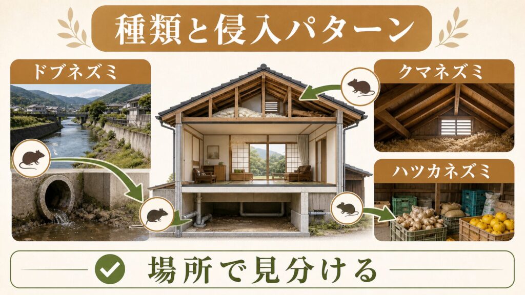 神奈川県で多いネズミの種類と被害パターン