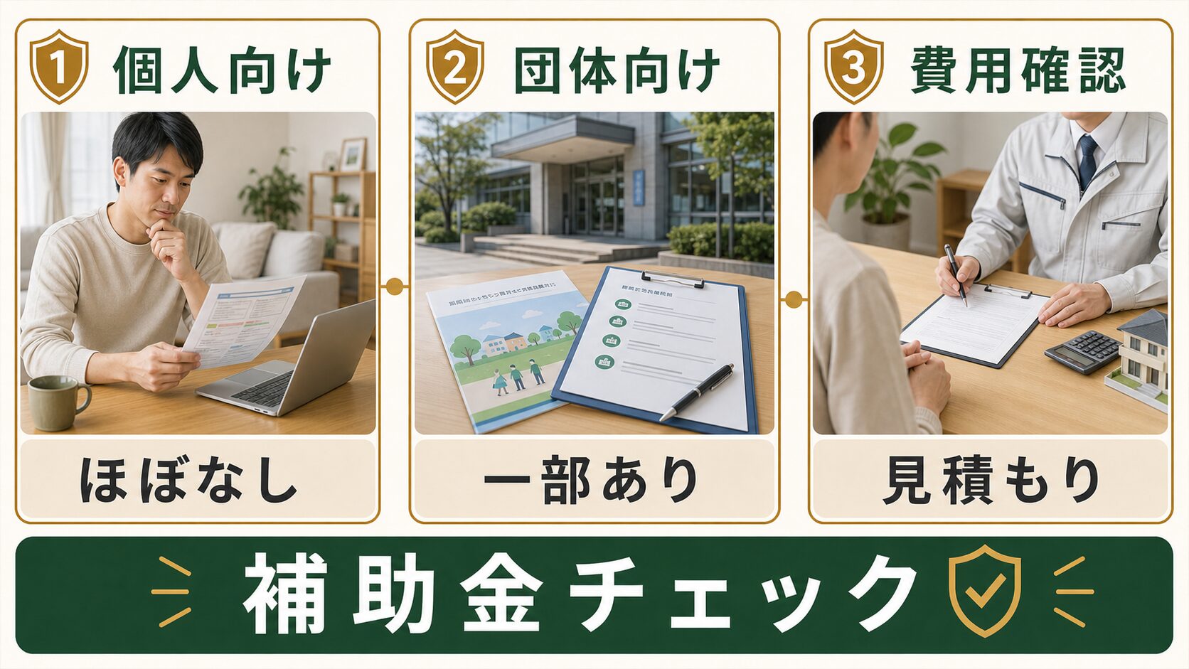 ネズミ駆除の個人向け補助金や団体向け制度を確認する図解