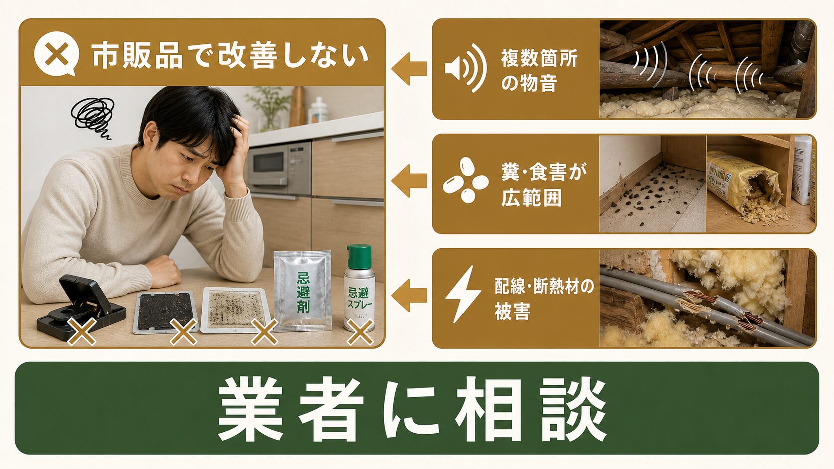自己流の対策で大丈夫?プロに相談すべき4つのサインのイメージ