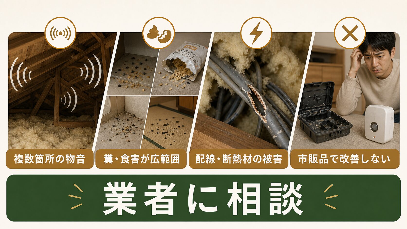 自己流の対策で大丈夫?プロに相談すべき4つのサインのイメージ
