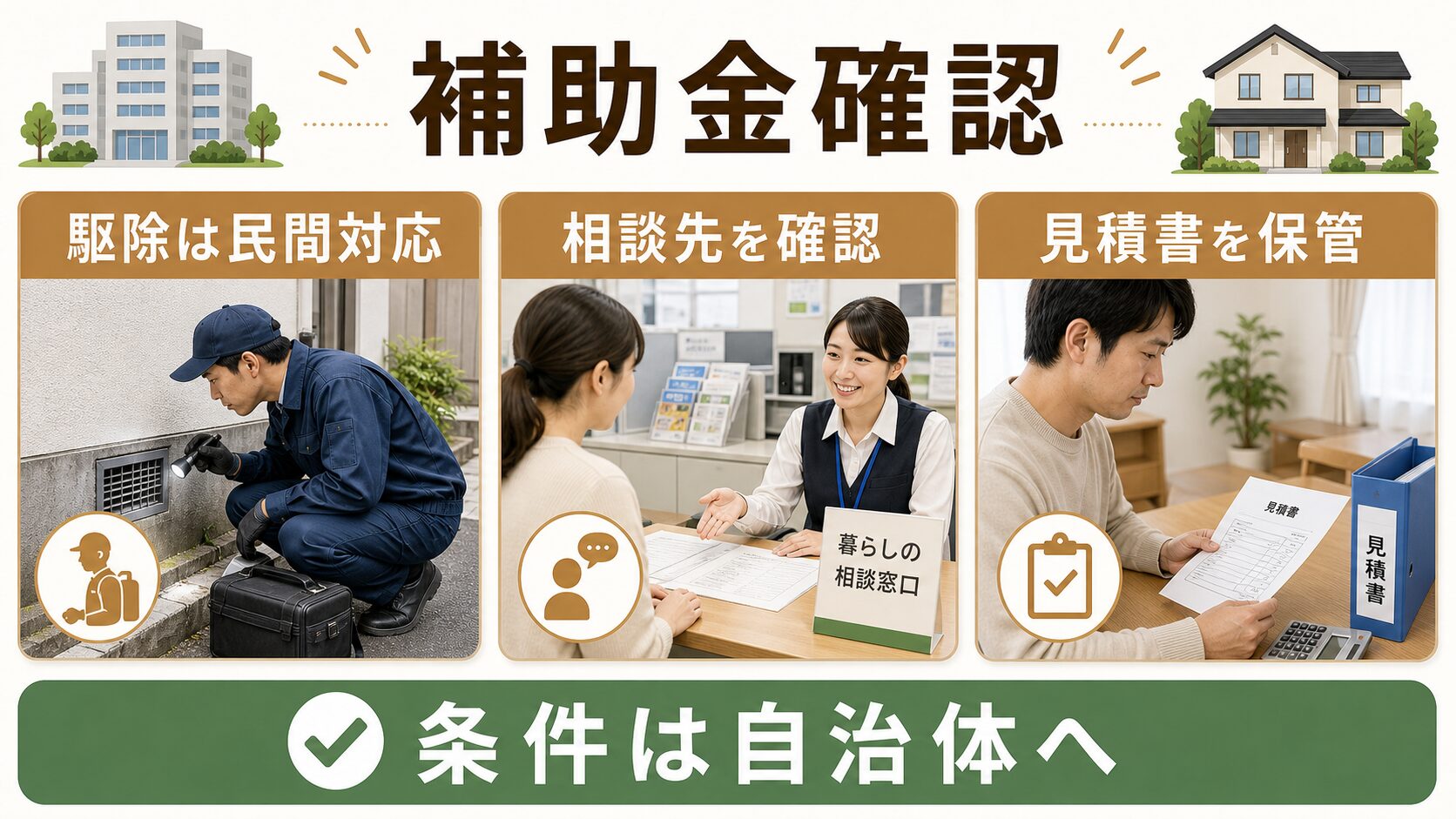 ネズミ駆除は江戸川区の助成金対象になる?のイメージ