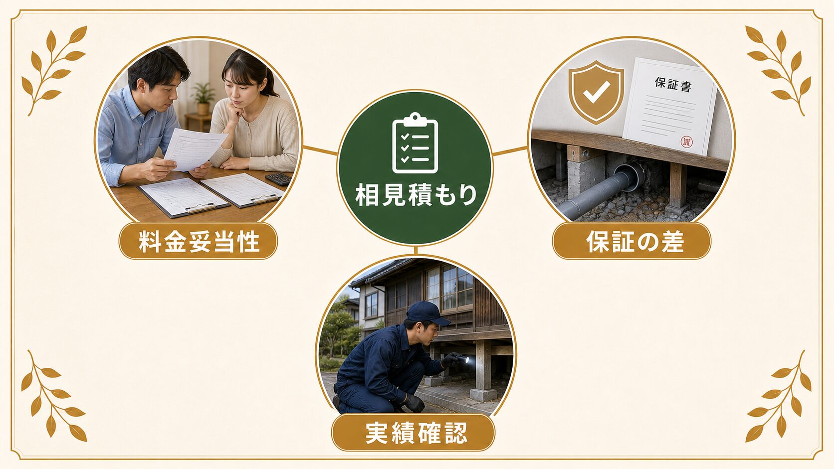 2. 見積書に追加費用の条件が書かれているかのイメージ