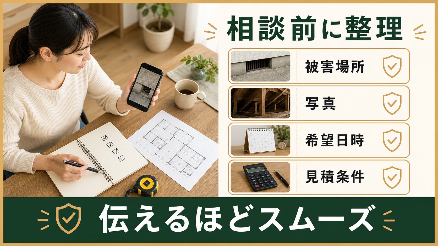 相談前の準備イメージ