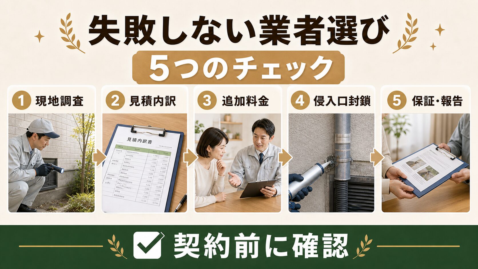 業者選びのイメージ