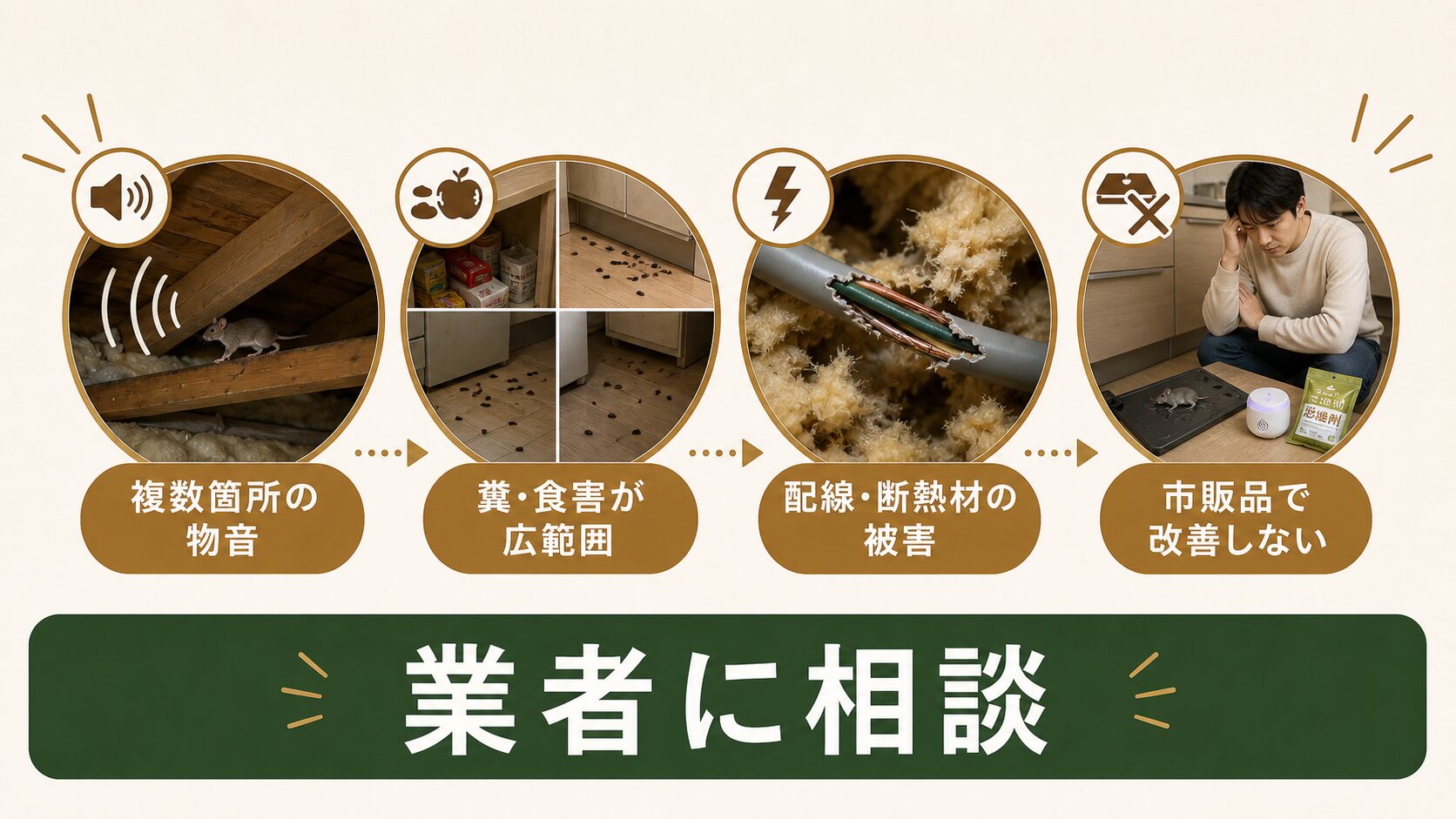 自己流の対策で大丈夫?プロに相談すべき4つのサインのイメージ