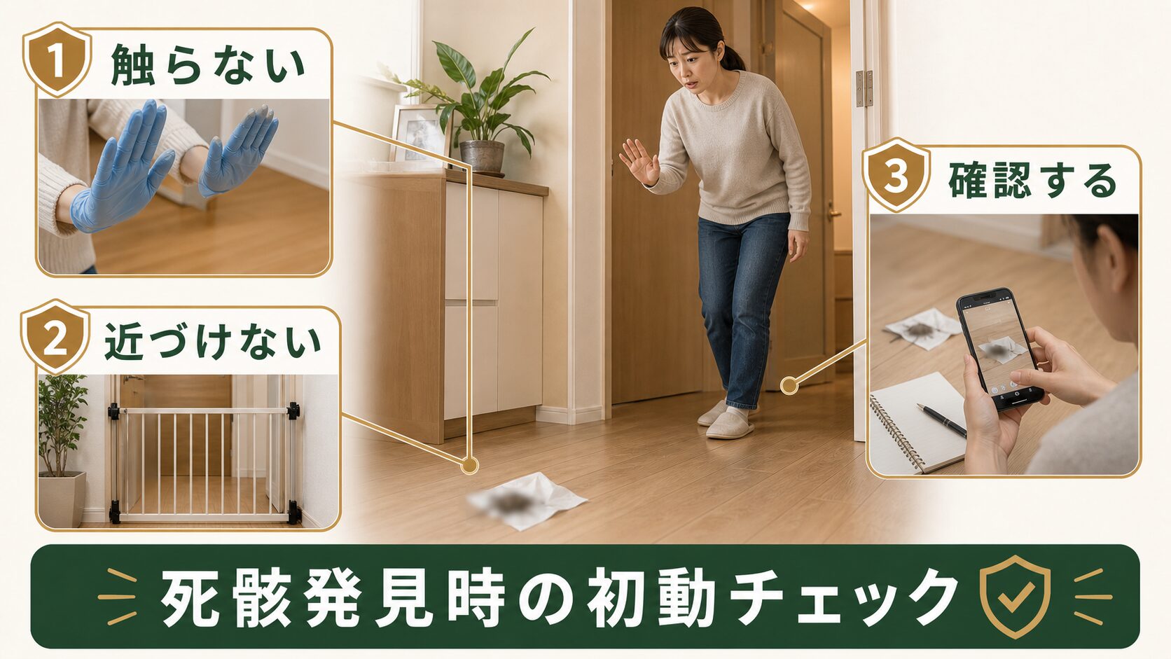 ネズミの死骸を見つけた直後の初動チェック
