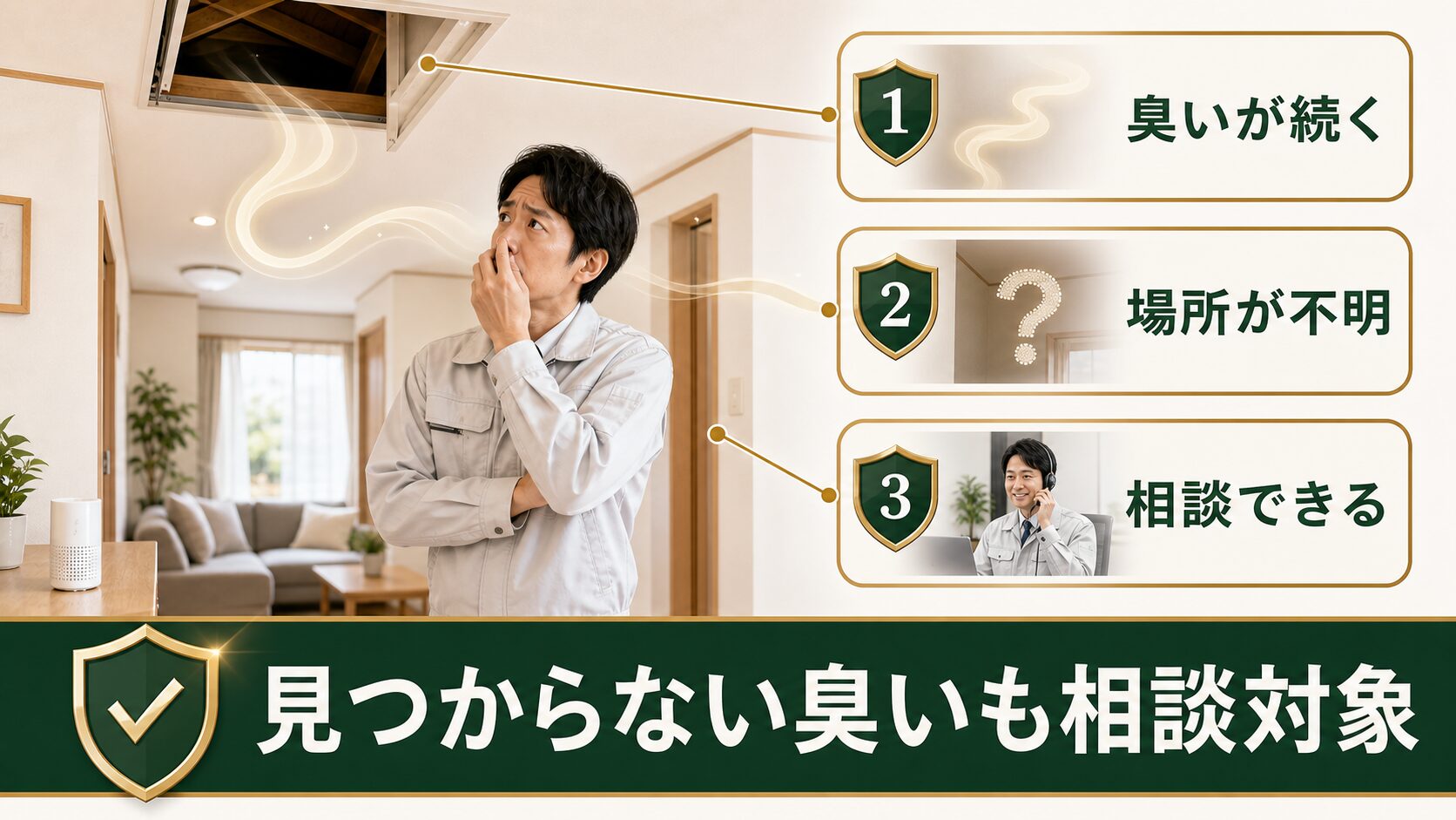 死骸が見つからないまま臭いに悩む場合の相談目安