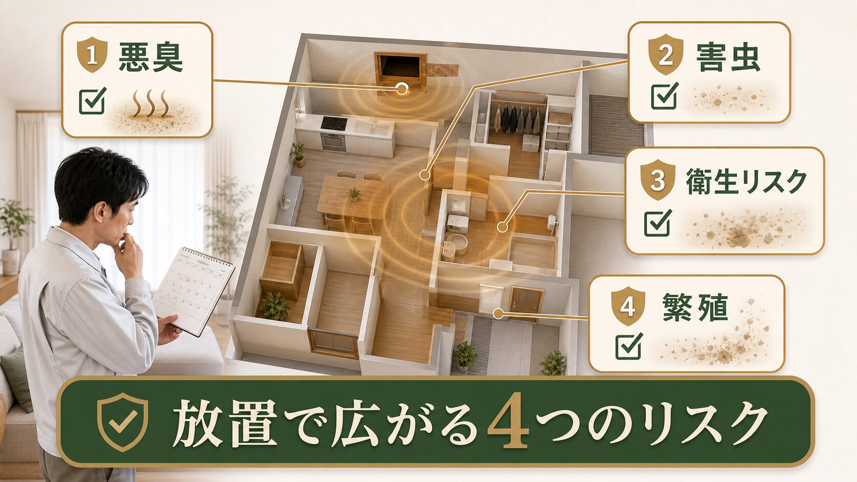 ネズミの死骸を放置すると広がる4つのリスク