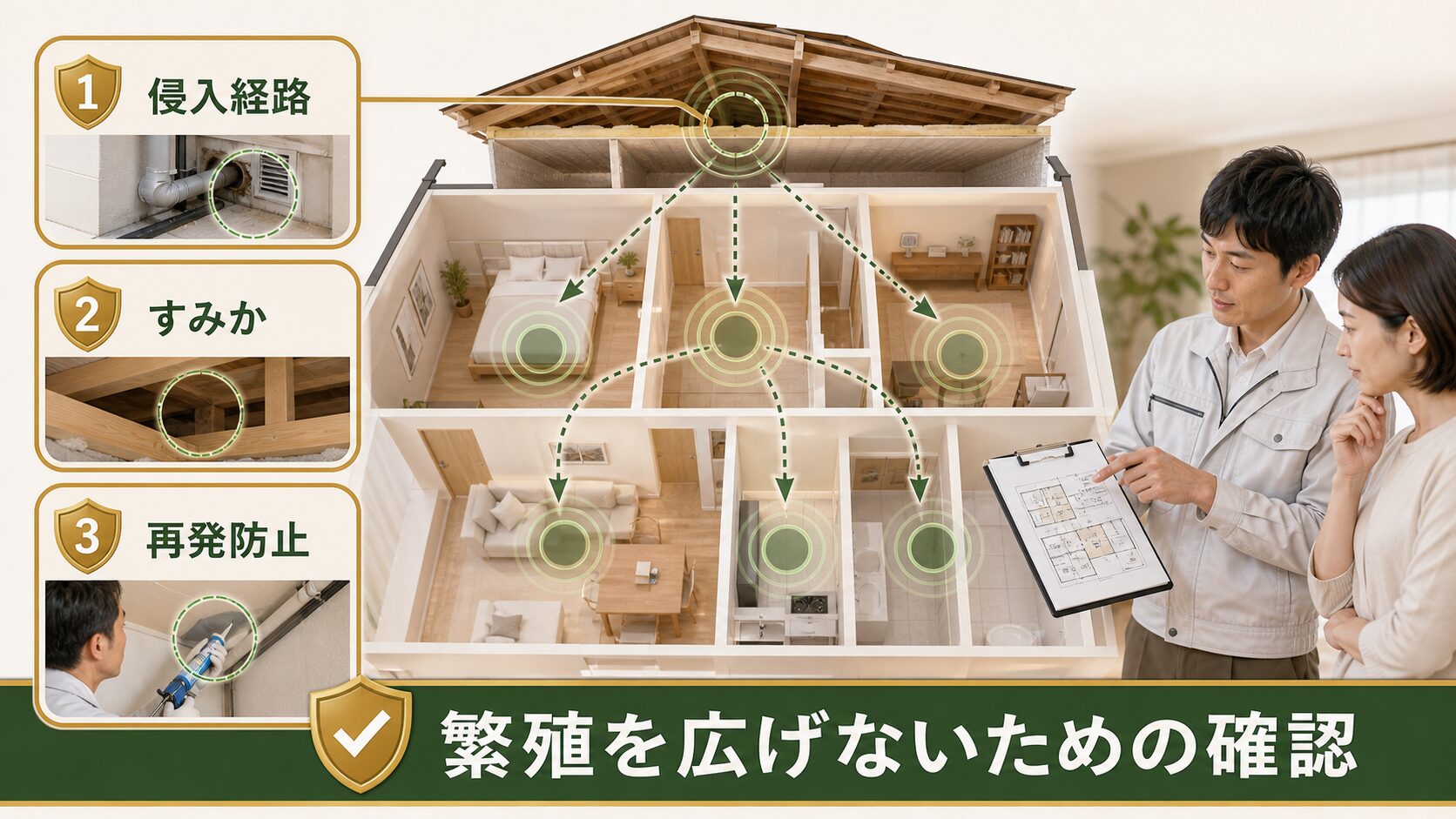 ネズミの繁殖拡大を防ぐための確認ポイント