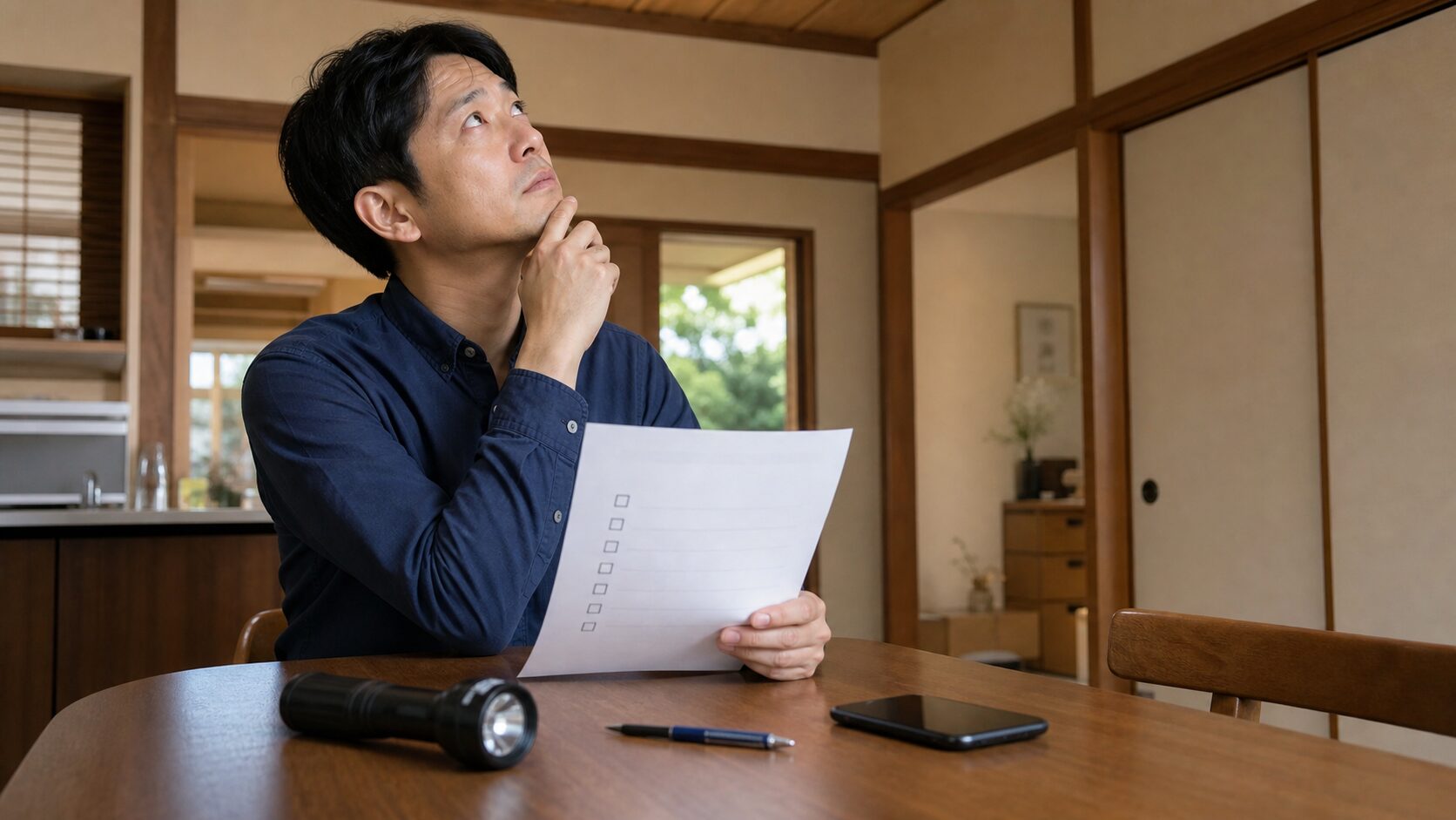 天井裏の物音について相談前にチェックするイメージ