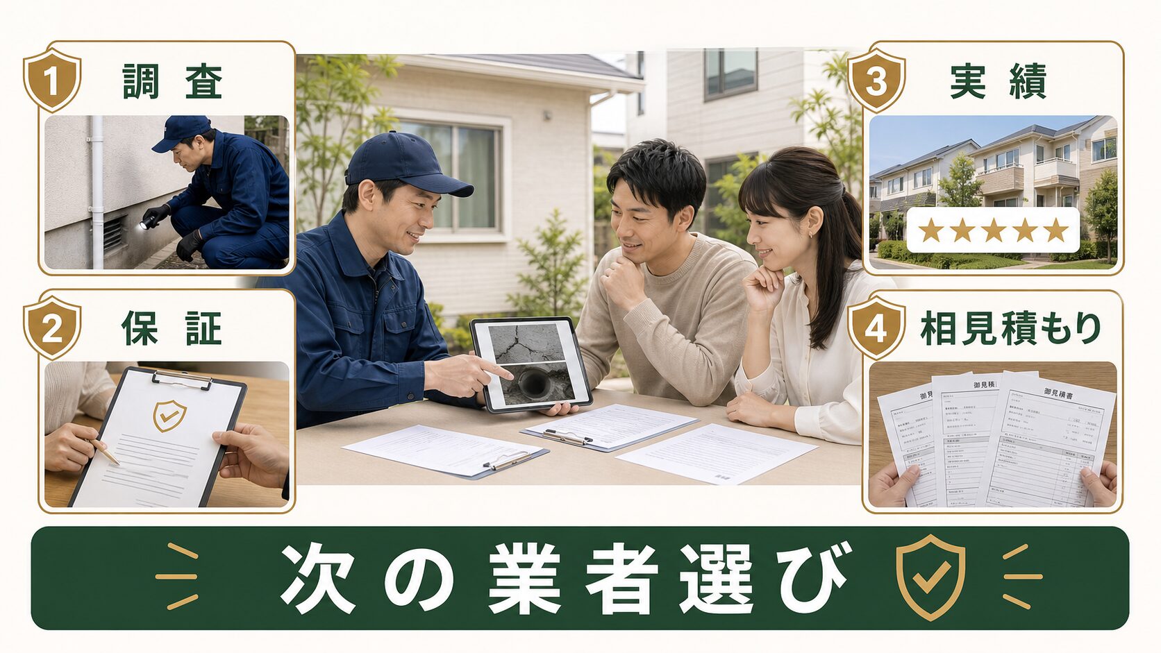 ネズミ駆除後の再発対応で次の業者選びを解説する図解