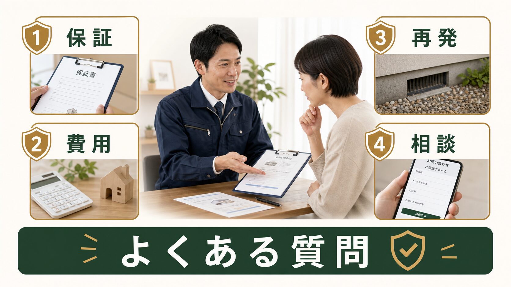 ネズミ駆除後の再発対応でよくある質問を解説する図解