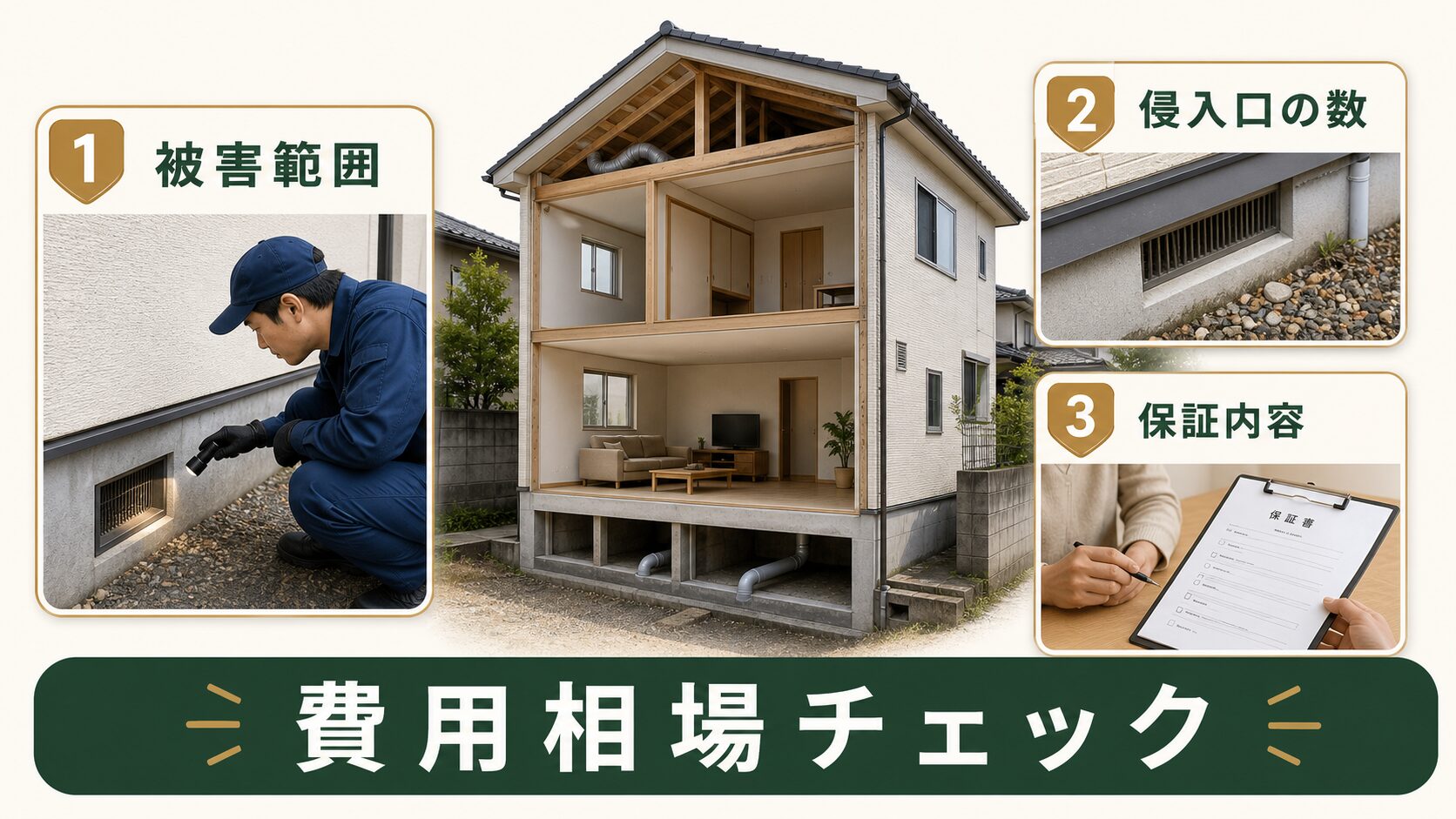 ネズミ駆除の費用相場を確認するイメージ