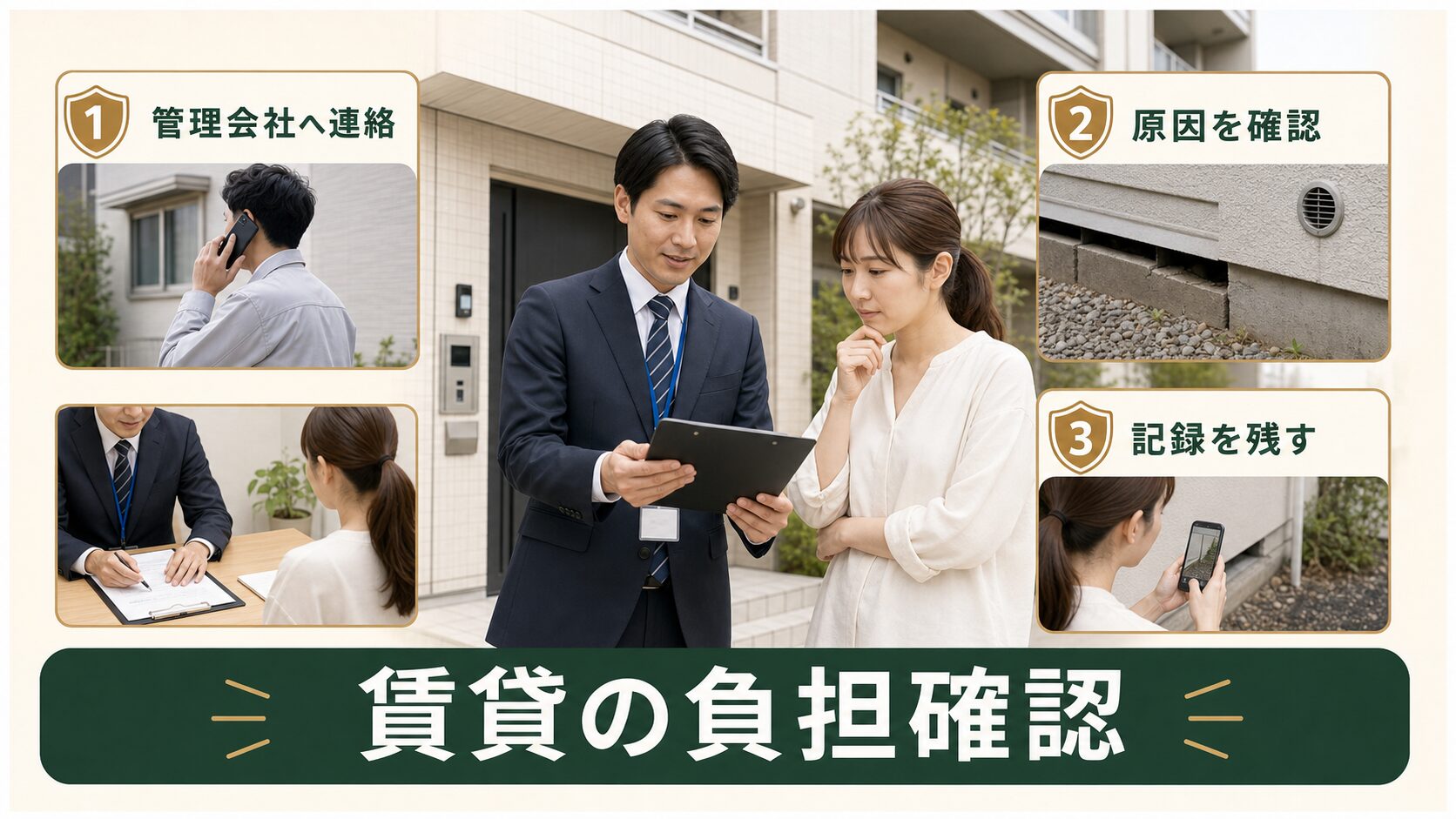 賃貸物件のネズミ駆除費用負担を確認するイメージ