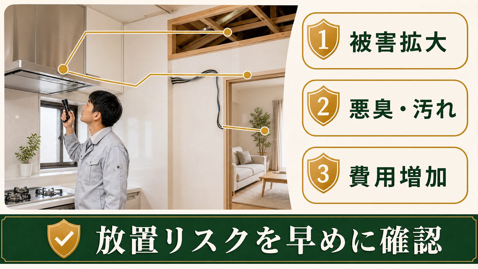 換気扇のネズミ侵入を放置するリスクを示す図解