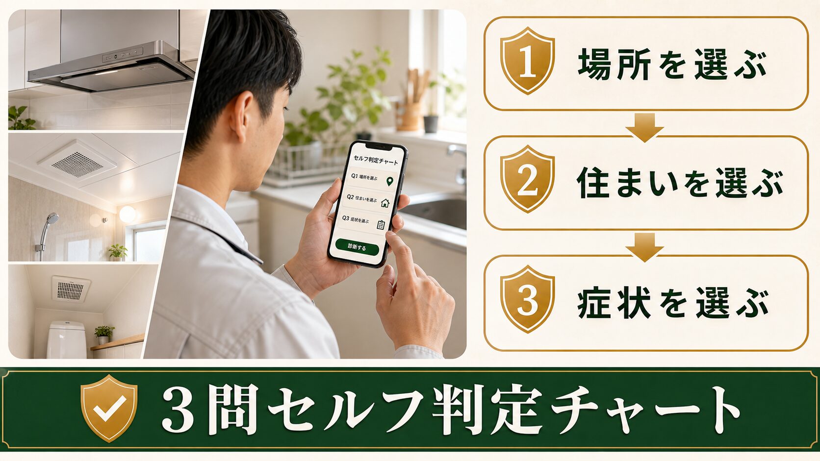換気扇のネズミ侵入対策を3問で判定する図解