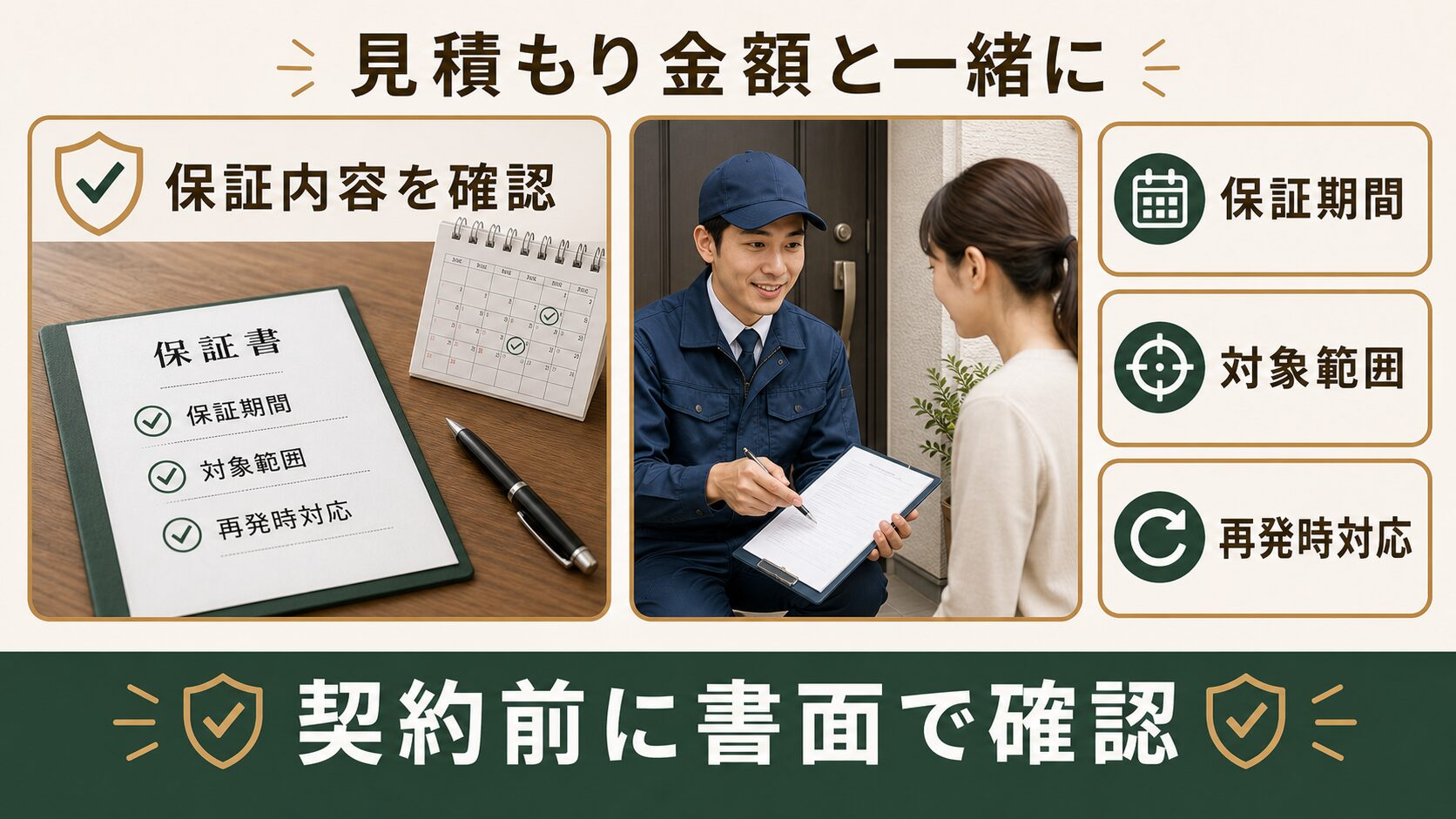 横須賀市のネズミ駆除で保証内容や再発時対応を確認する図解